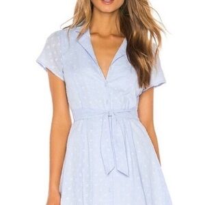 MAJORELLE Sky Blue Midi Dress